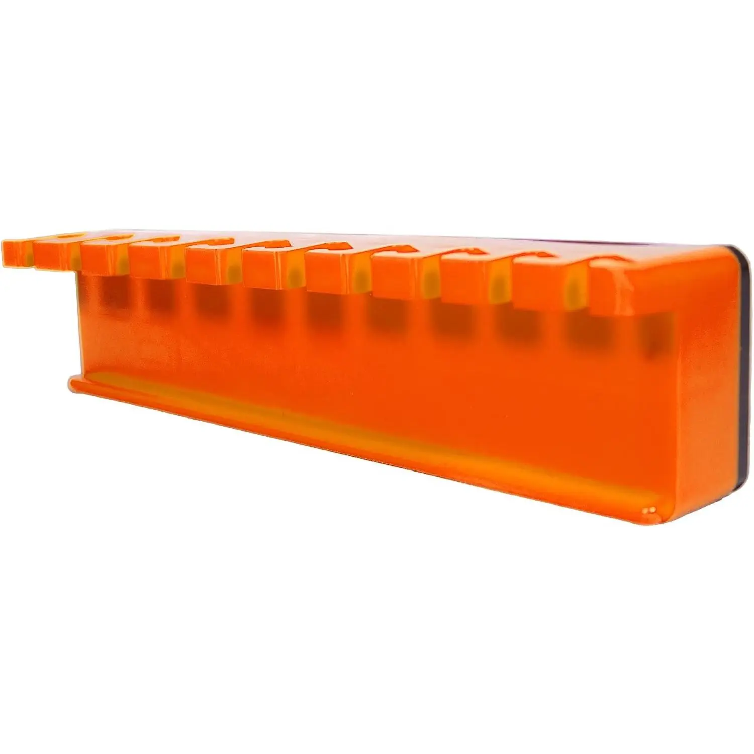 Wrench Holder Organizer - Orange - Fits SAE 3/8" to 15/16" & Metric 10mm to 19mm - Durable Tool Storage Solution - Part 1559
