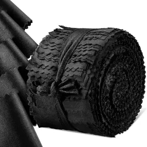 40Pcs Solid Black Fabric Strips Precut Quilting Fabric Rolls 2.5x44 Inch Premium Cotton Fabric Strips Bundle for DIY Patchwork and Handmade Sewing Favors
