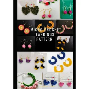 Crochet Motifs Series 2: Patterns for mini crochet earrings: Set of 8 PDF Patterns |   Tutorial | Gifts for Crafters ( Crochet Earrings Patterns & Tutorials: DIY Jewellery) - Paperback