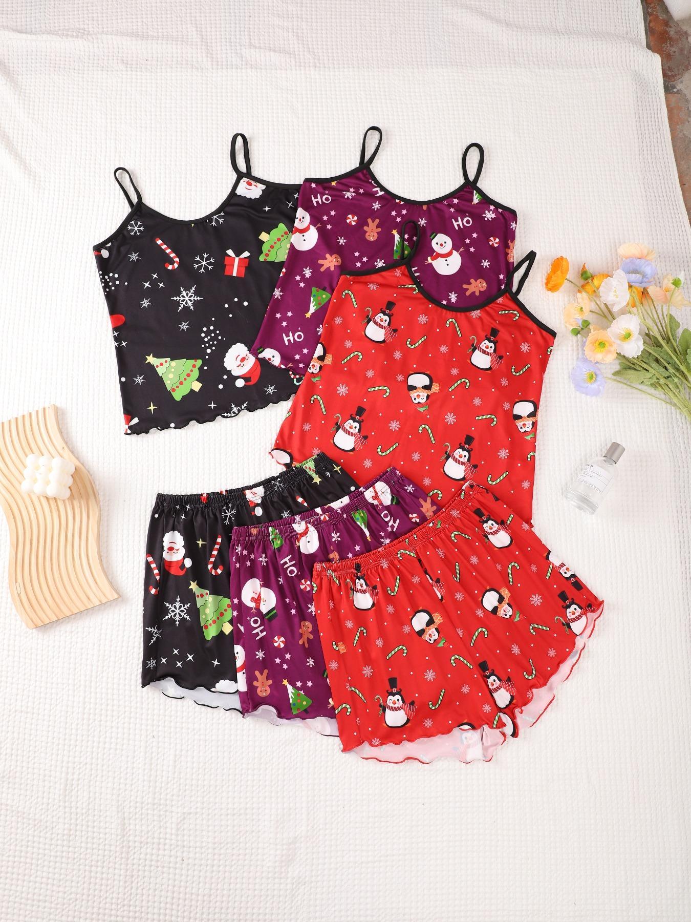 Halloween 6-Piece Sexy Lingerie Pajama Set for Women, Fitted Sheer Lace Design, All-Season Comfortable Sleepwear Loungewear Collection