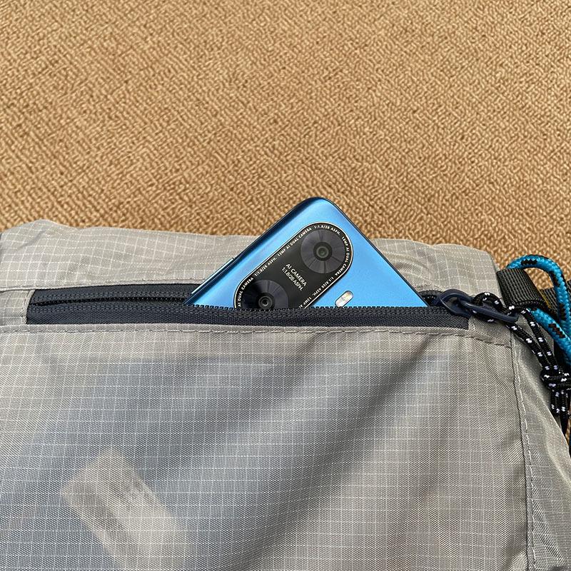 Color-Block Fishing Crossbody Bag Trendy Street Style Shoulder Bag Unisex Outdoor Waterproof Small Bag Multi-Functional Phone Bag