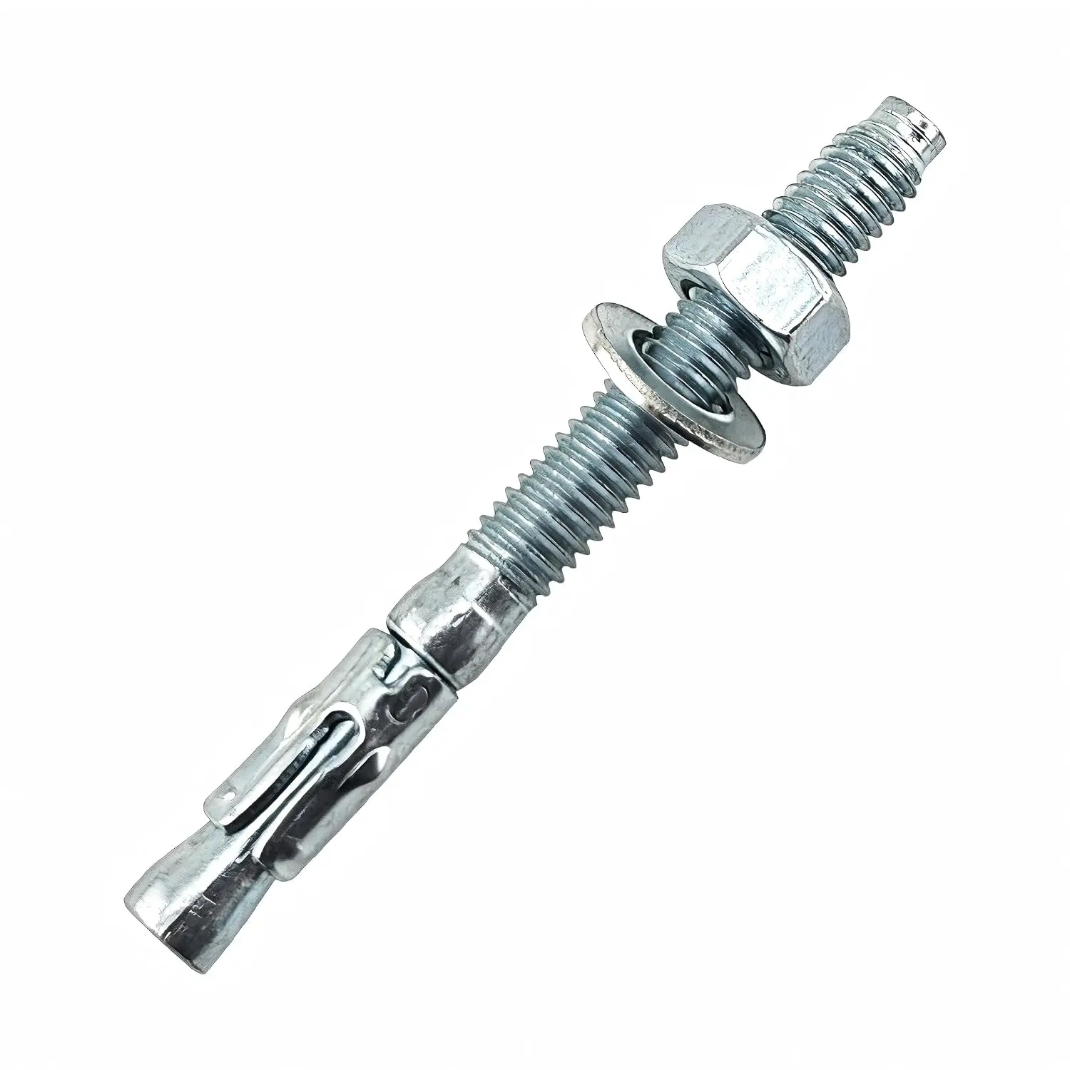 1/4" x 2-1/4"﻿Wedge Anchors, 20 count Zinc Plated Carbon Steel Concrete Heavy Duty Anchor  Fasteners for Cement Concrete Masonry