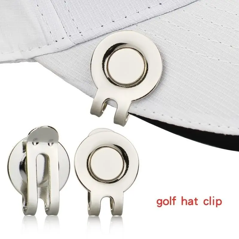 10-Pack Golf Hat Clips with Magnetic Ball Marker, Sturdy Metal Ball Spot Marker for Caps/belts, Golf Gift for Men