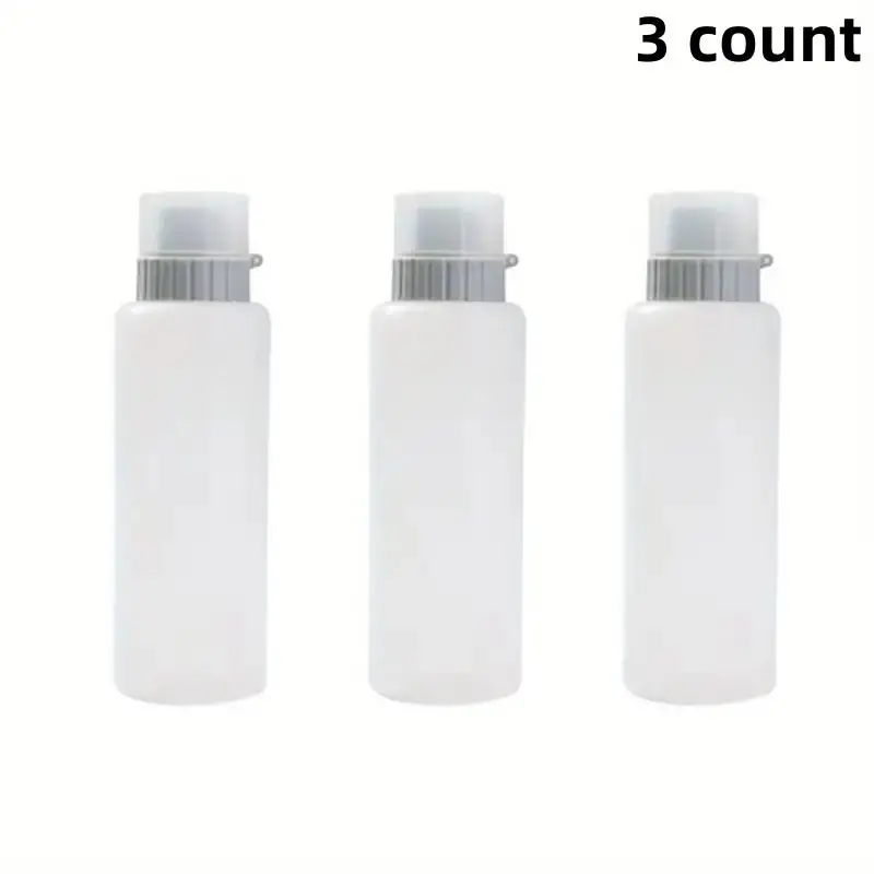 Random Color Sauce Squeeze Bottle, 3 Counts Multifunctional Sauce Bottle, Salad Dressings Container, Cooking Accessories