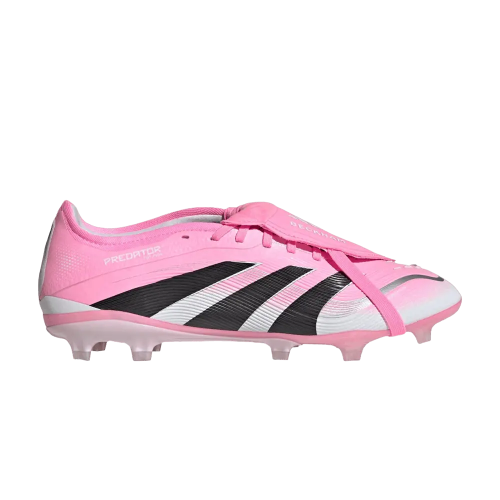 David Beckham x adidas Predator Pro Foldover Tongue FG 'Miami' (Unisex) Beam Pink/Core Black/Cloud White football boots JS4464