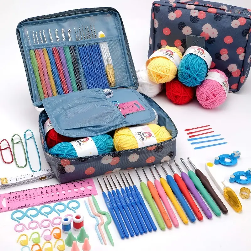 67-Piece Complete Crochet Starter Kit for Adult Beginners—All-in-One Crochet Set Includes Yarn, Ergonomic Crochet Hooks (2–6 mm), Step-by-Step Guide, and Video Tutorials | The Perfect DIY Craft Gift for Women and Teens, Crochet Supplies Kit