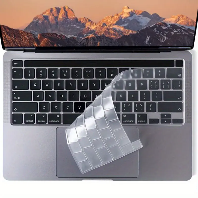TPU keyboard protector Premium Keyboard Cover for MacBook Pro 13 inch M2 2023 2022, 2021 2020 M1 A2338 A2289 A2251 Ultra Thin US Keyboard Protector for MacBook Pro 13 with Touch Bar -Clear, Laptop Keyboard Covers