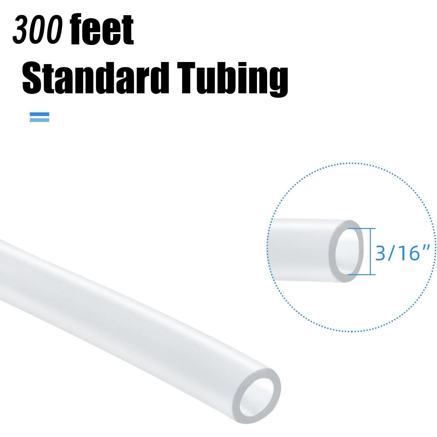 Aquarium Airline Tubing 300  Standard 3/16" Air Hose for Fish ,Air Pump,Hydroponic and Pond