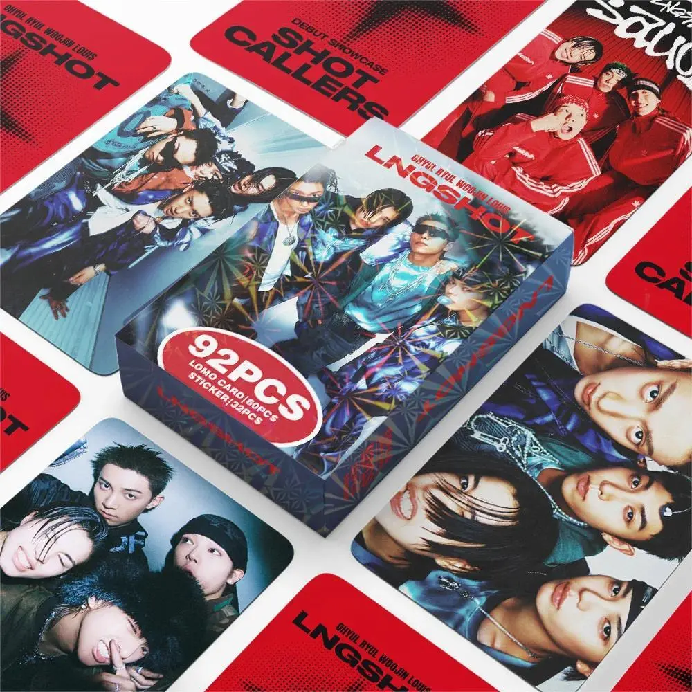 92PCS LOMO Card Set LNGSHOT SHOT CALLERS Photo Cards for Sticker Book Scrapbooking Collection Gift
