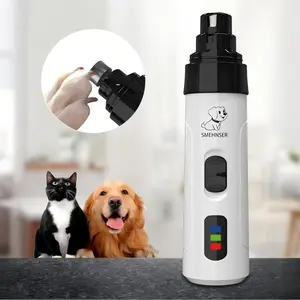 Pet USB Rechargeable Nail Grinder for Dogs & Cats, Safe Silent Design with LED Light, Easy to Use Portable Grooming Tool
