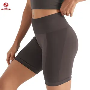 AUROLA Intensify Workout Shorts for Women Seamless Scrunch Short Gym Yoga Running Sport Active Exercise Fitness Shorts 5''