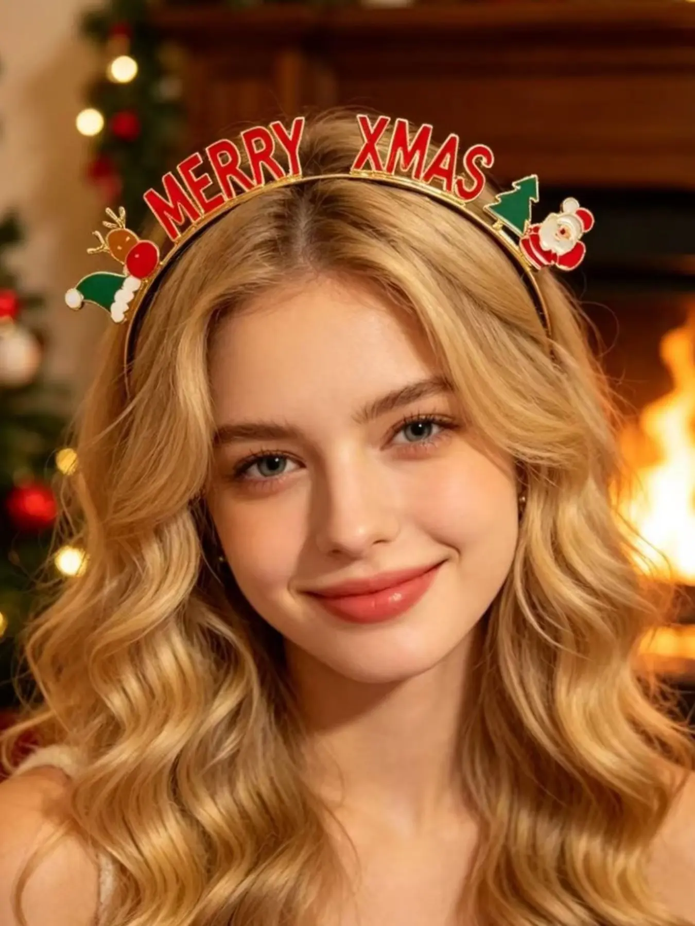 Hot Selling Christmas Headband, Reindeer Santa Claus Elements Hair Band, Festival Accessories for Christmas