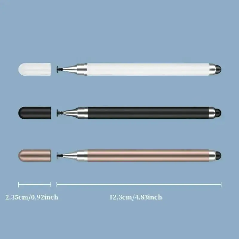 2026 New Silicone Tip Touch Pen, Universal Capacitive Stylus for Phones Tablets, Soft Silicone Head, Screen Safe, Portable Office Writing Pen