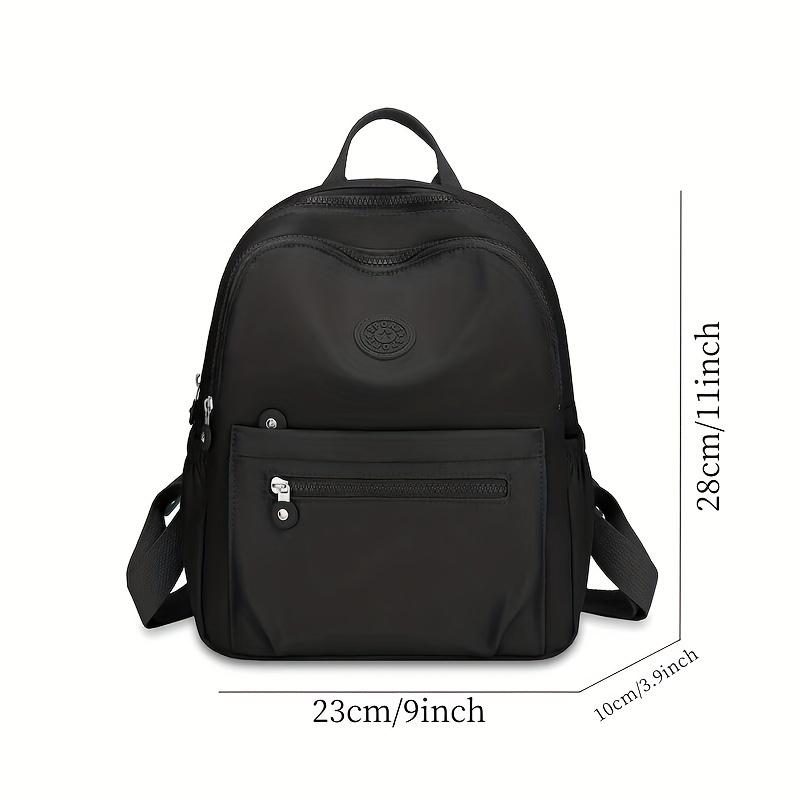 Chic Nylon Women’s Backpack – Versatile Stylish Bag with Adjustable Straps and Multiple Compartments for Work, Travel & School, Available in Gray, Purple, Black