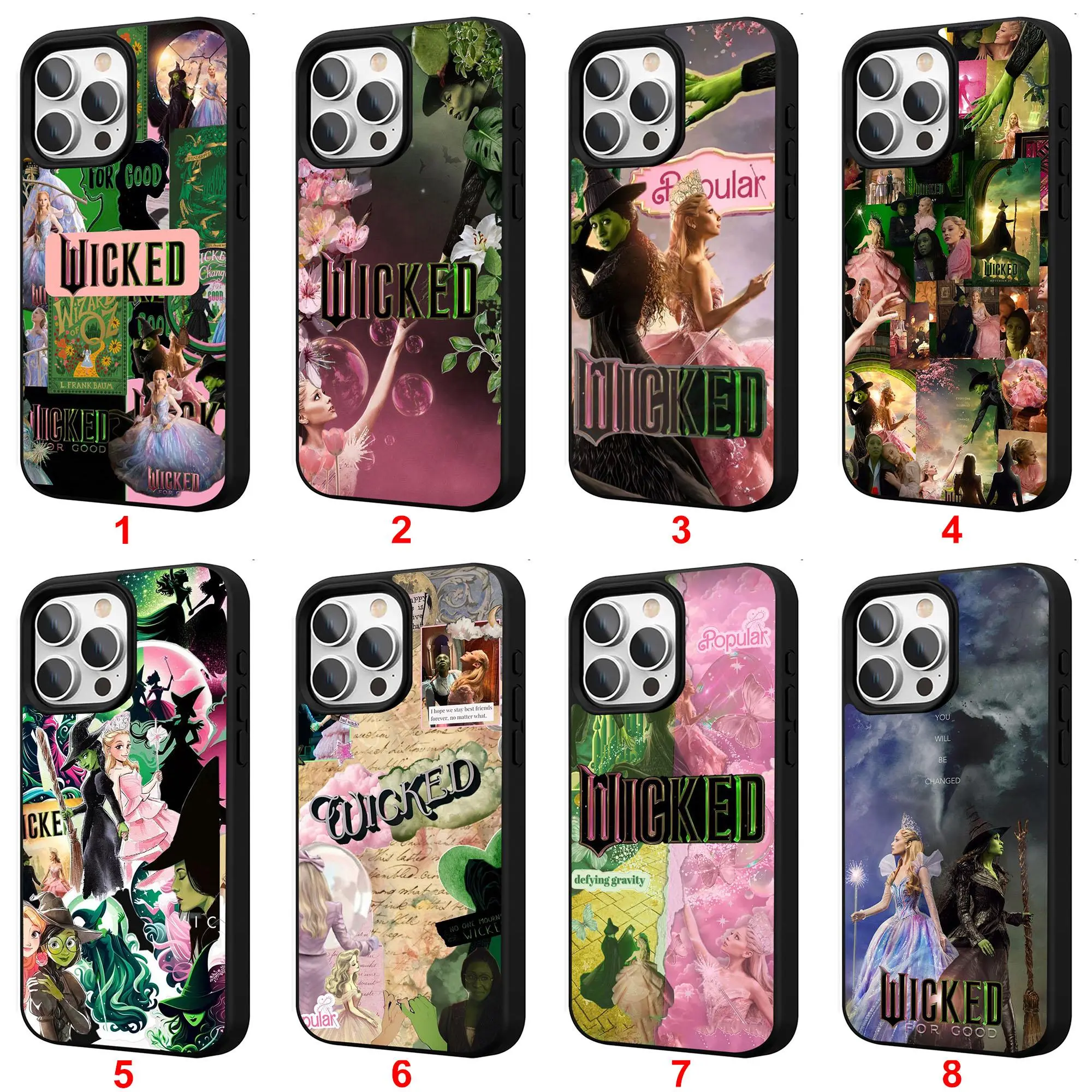 Pink Wicked Musical TPU Protective Phone Case For iPhone 17-11 (Pro Max, Pro Plus) & Samsung S26-23 Drop-Resistant Safety Case