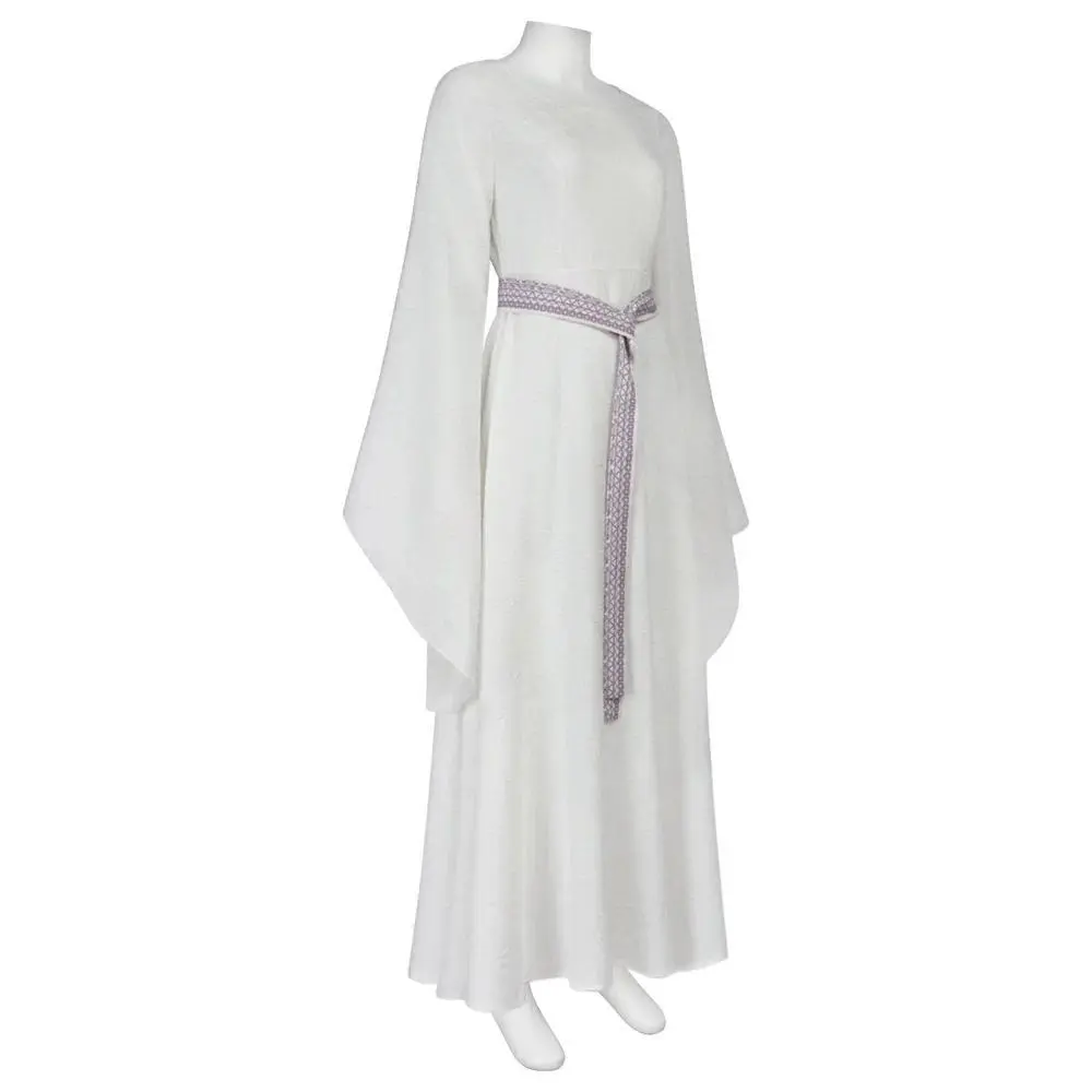 The Ring King Movie Galadriell Cosplay with The White Dress The Most Powerful Elves Elves Queen Cosplay Costume Full of Suit