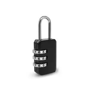Compact 3-Digit Combination Lock, Waterproof Alloy Padlock for Luggage, Backpacks, Suitcases, Toolboxes & Gym Lockers, Secure Storage Solution
