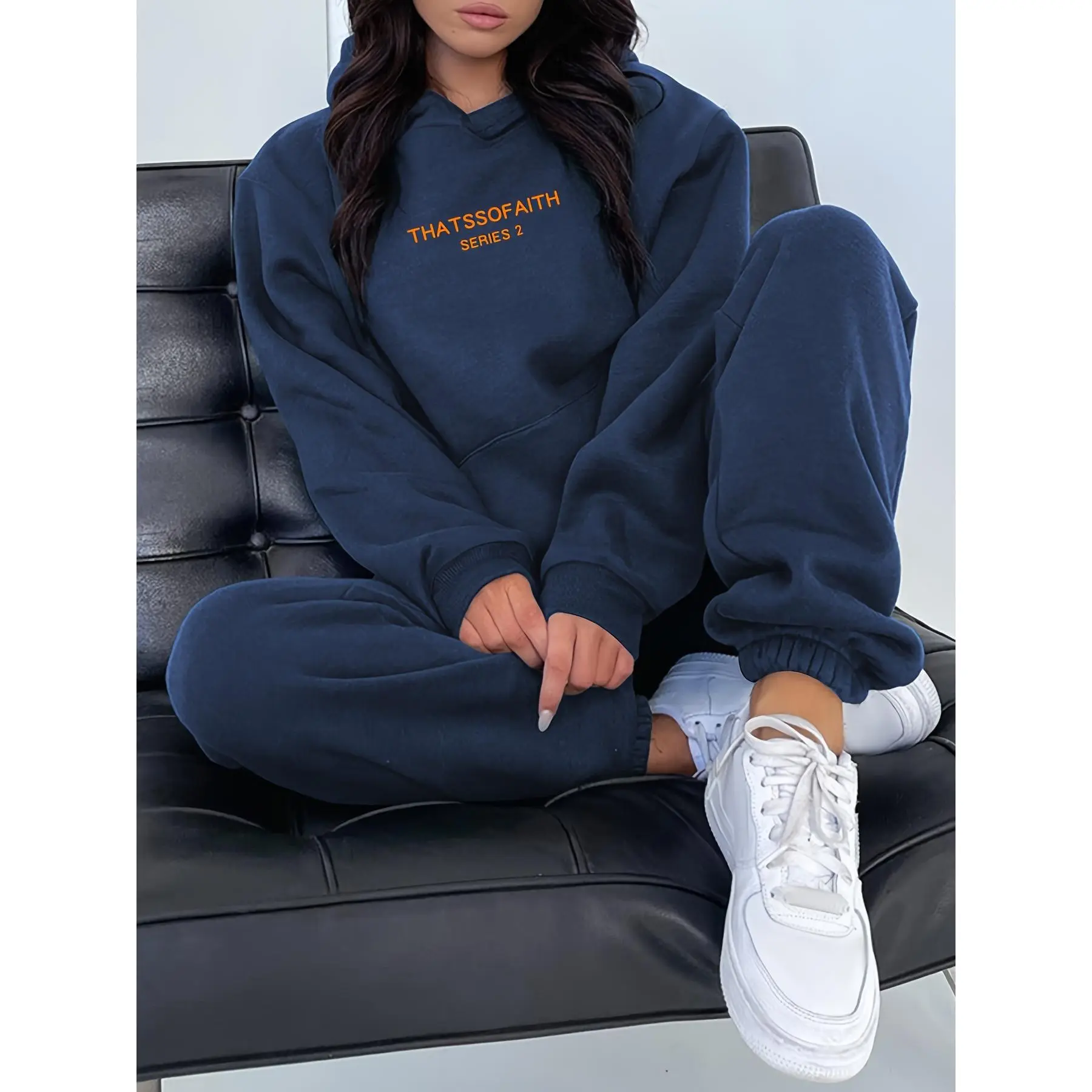 Women'S Letter Print Sweatshirt And Long Pants Fashion Outfit
