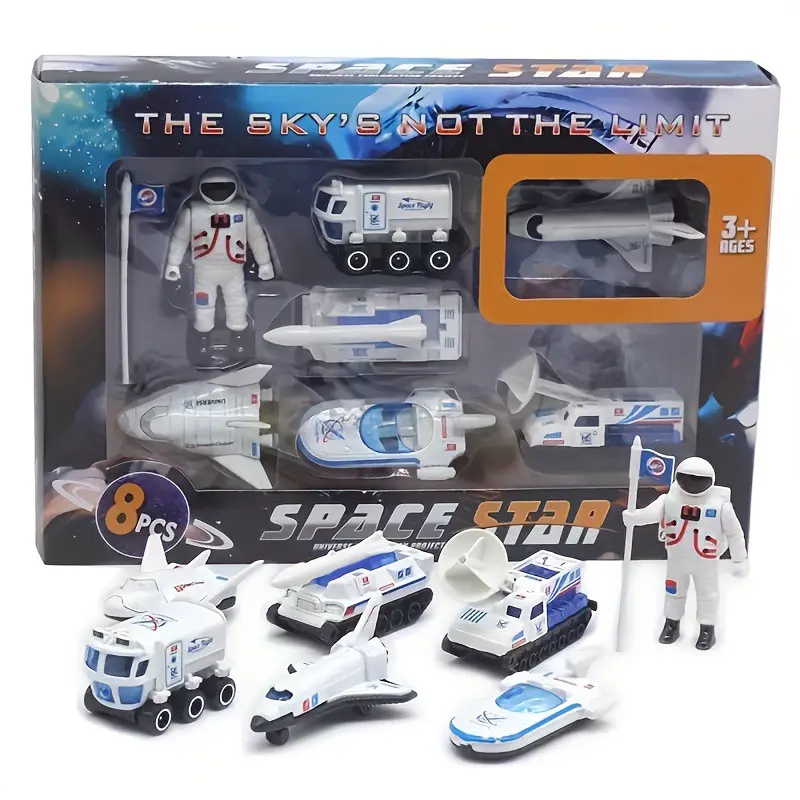 1:64 alloy space shuttle combination toy set, give children fun toy model set, let children learn in play