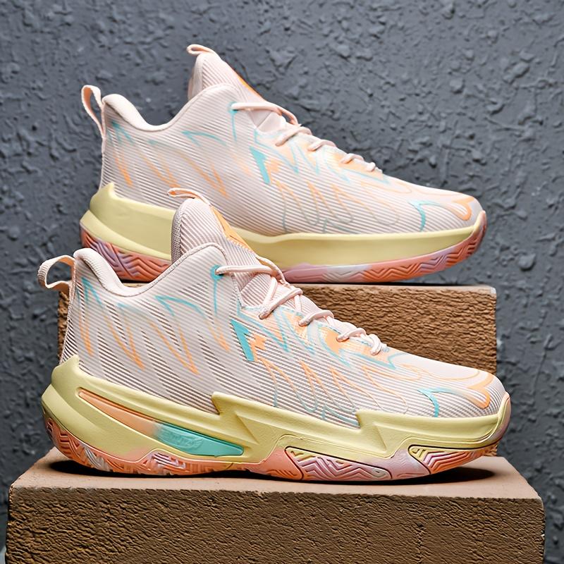 (New)Sneakers, Men's Fashion Trend Stability Strong Shock Absorption Rebound Strong Grip Combat Basketball Shoes Strong Wrapping Comfort Low-top Lace Large Size Breathable Sports Shoes