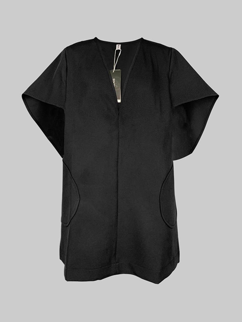 Women's Plain Dress, Casual Batwing Sleeve Dress for Summer, Fashion Chic Elegant Fit Women's Dress for Daily Wear, Womenswear, Dresses for Women, Lady Minimalist Formal Elegant Dress