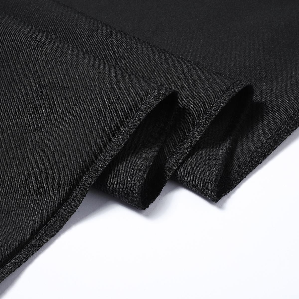 Everyday Essential Timeless Classic Mens Black Cargo Pants Casual Elastic Waist Multi Pocket Loose Fit Trousers for Casual Gatherings and Daily Life