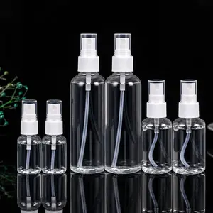 Mini Refillable Travel Spray Bottle, Transparent Plastic Fine Mist Sprayer, Leak-Proof Cap, Ideal for Skincare, Perfume, Disinfectant, Hair Styling