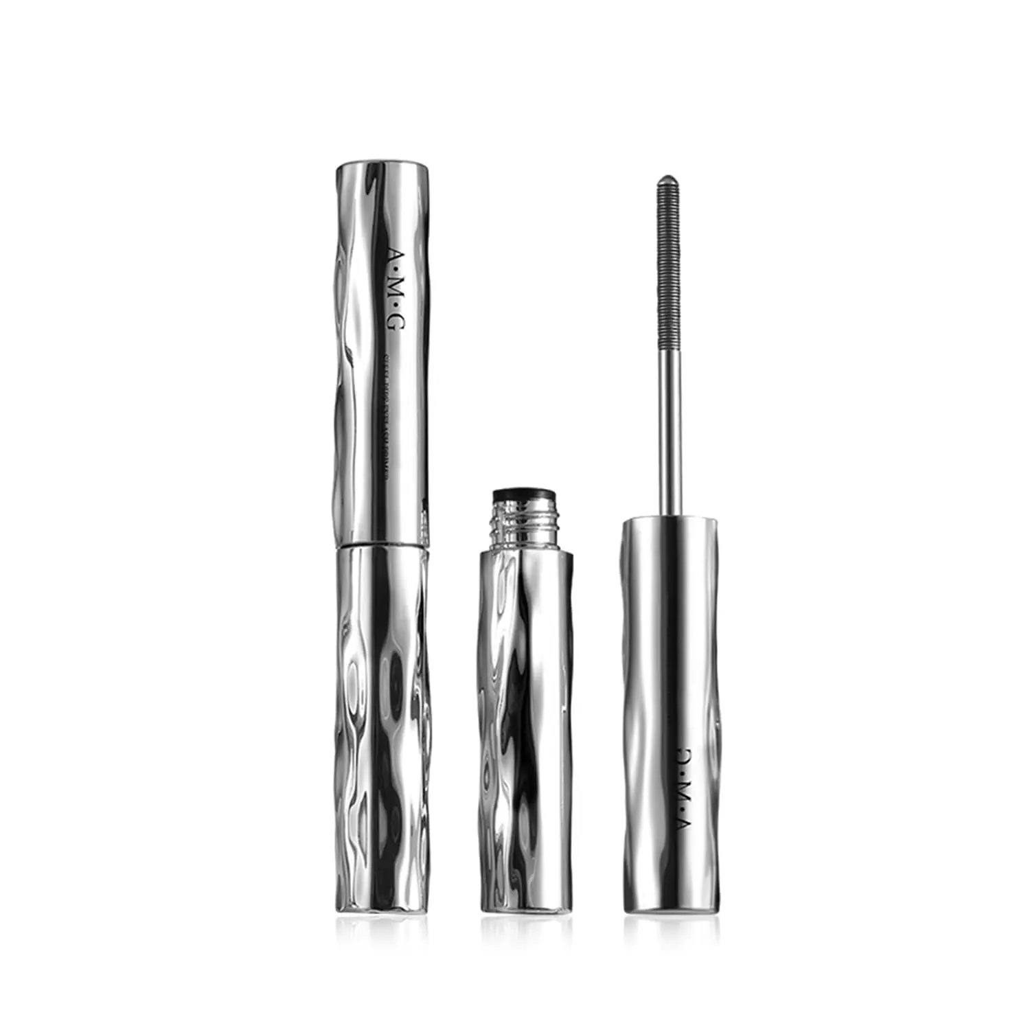 Iron Wand Mascara,New Metal Curl Waterproof Mascara, Tubular Eyelash Primer Waterproof Long Curling, Brushless Mascaras  Natural and Non-smudged Eyelash,Black (Pack of 1)