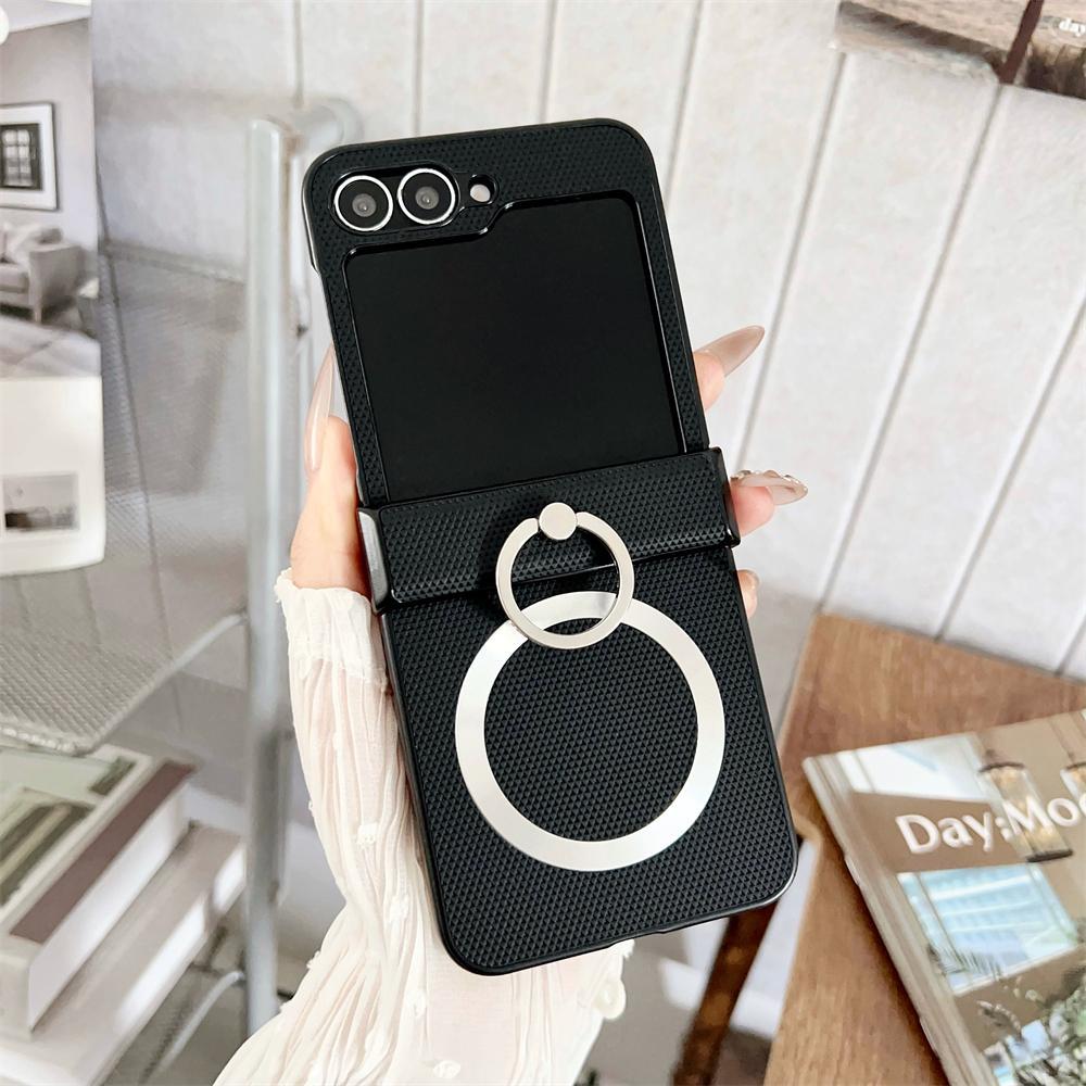 For Magsafe Ring Holder For Samsung Z Flip 7 5 6 Case Slim Case For Samsung Galaxy Z Flip 3 4 5 6 5G ZFlip5 Flip6 Flip7 Cover