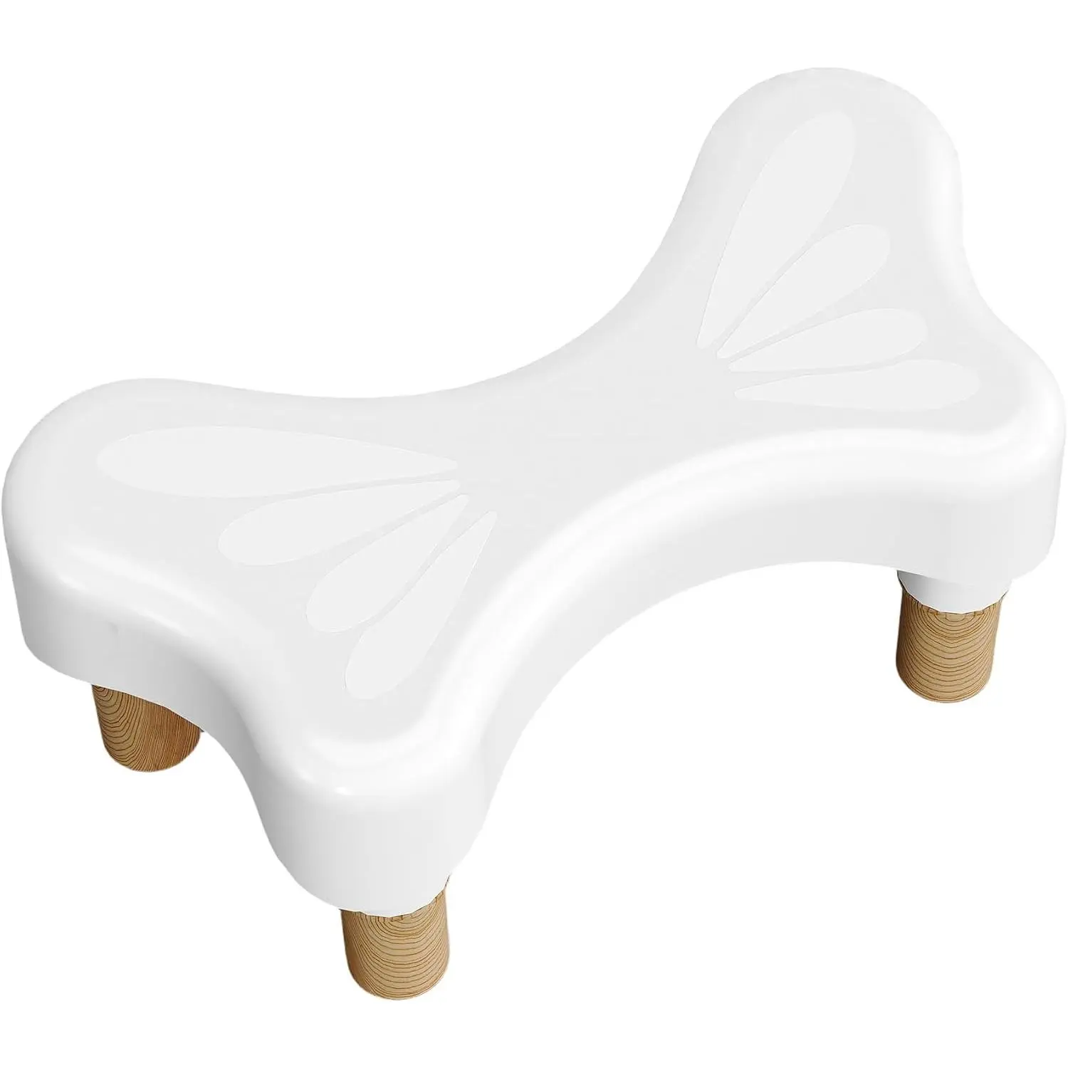 Bathroom Toilet Stool, Ergonomic Squat Step Stool for Adults, Doctor Recommended Toilet Foot Stool for Better Bathroom Posture, Lightweight & Easy to Clean, Fits Standard Toilets
