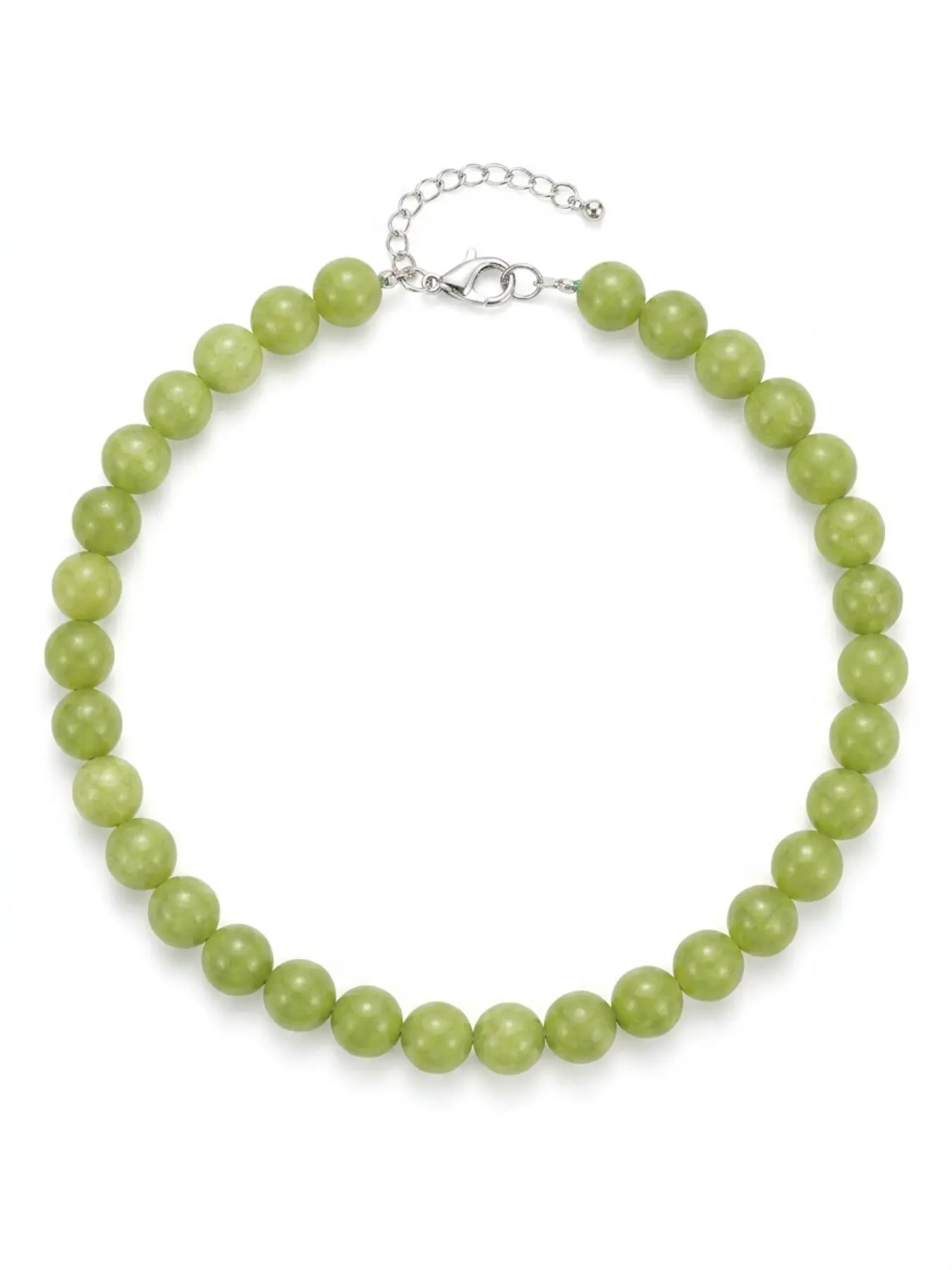 12mm Colorful Natural Stone Necklace for Women, High-End Crystal Bead Chain, Non-Fading Jewelry, Elegant Fashion Accessory, Decorative Necklace