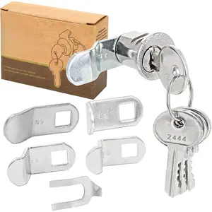 Mailbox Lock Replacement - Universal Mailbox Locks - Easy to Install Mail Box Lock and Key Set - Durable and Secure Lock Replacement with 4 Keys for Almost All Locking Mail Boxes