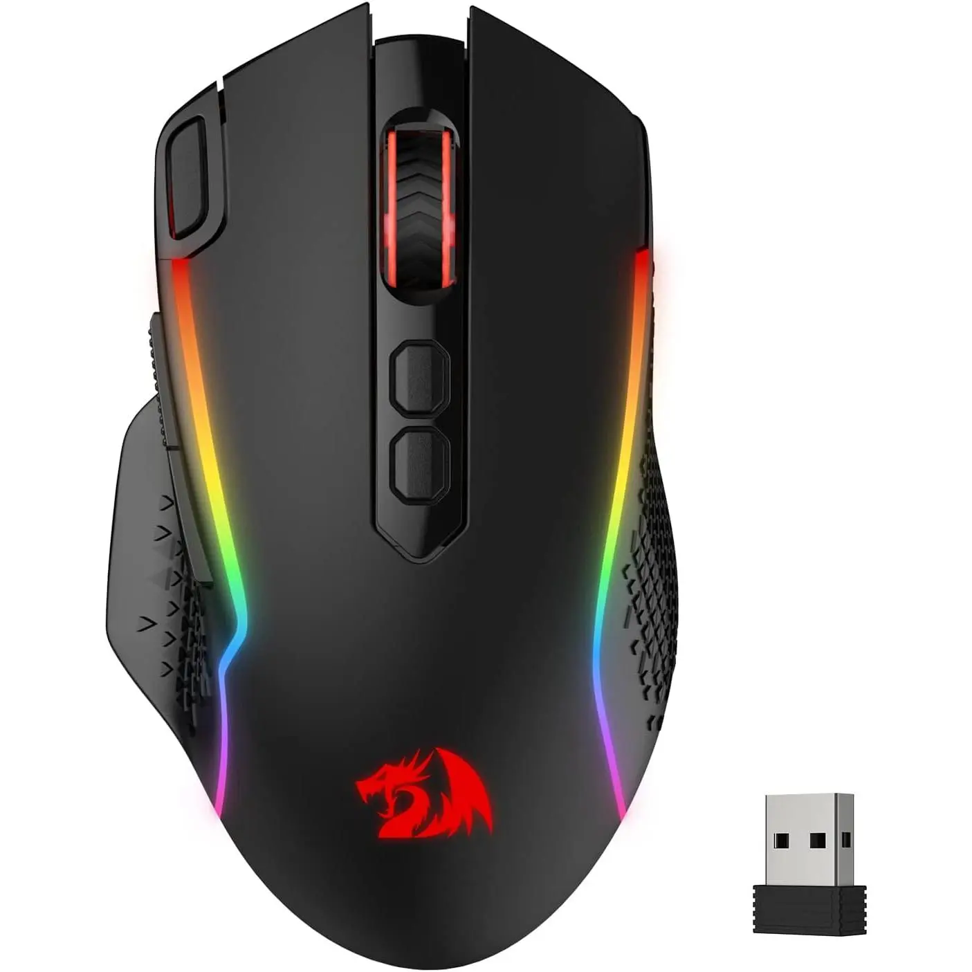 M810 Pro  Gaming , 10000 DPI Wired/ Gamer  w/Rapid Fire Key, 8 Macro Buttons, 45-Hour Reliable Power Capacity and RGB Backlit for PC//Laptop | -Free 0 Delay, Rapid-Fire Macro Keybinds, Vibing Backlight,  Grip  Comfort