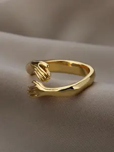 Creative Hand Design Cuff Ring, Fashion Accessories for Both Men & Women for Party, Daily Clothing Decor, Trendy All-match & Exquisite Jewelry for Birthday Gift