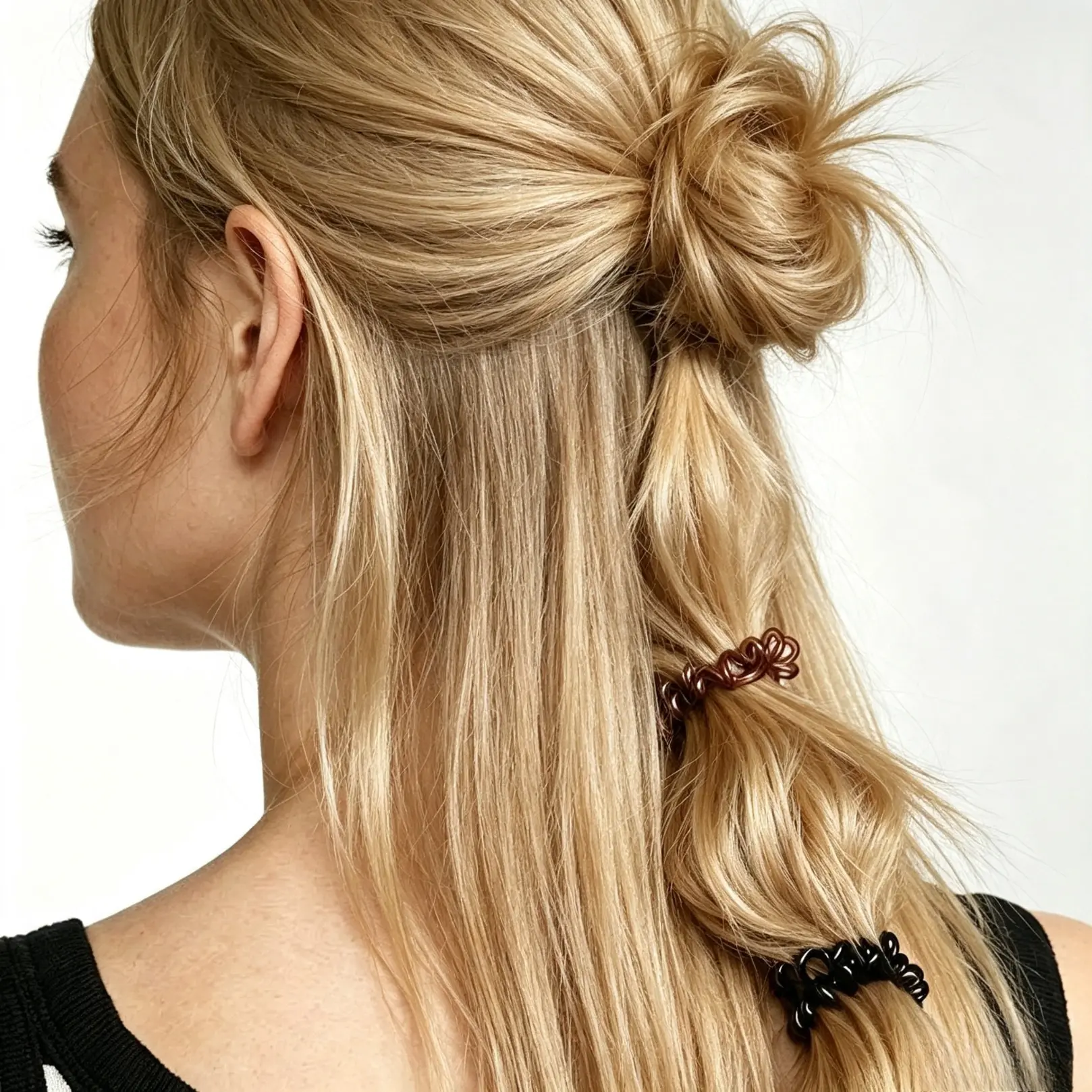 Spiral Hair Ties, No‑Crease Coil Hair Bands, Flexible Waterproof Telephone Cord Ponytail Holders, Soft Elastic Hair Accessories For Daily Hairstyle, Work, Party And Travel For Women Girls