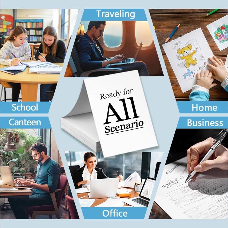 100 Sheets Thermal Printer Paper 8.5 x 11  Letter Size for Portable Printer, Continuous Folding Paper for  Printer, Compatible with A285M/ PD-A4/ M08F-Letter/ A80/ D810 Inkless Printer