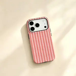 Striped iPhone case; ultra-slim striped case; scratch-resistant fingerprint-proof; with Shidden magnetic closure; soft TPU ultra-slim shock-absorbing case Compatible with multiple models of iPhone 12, 13, 14, 15, 16, and 17 summervibes☀️