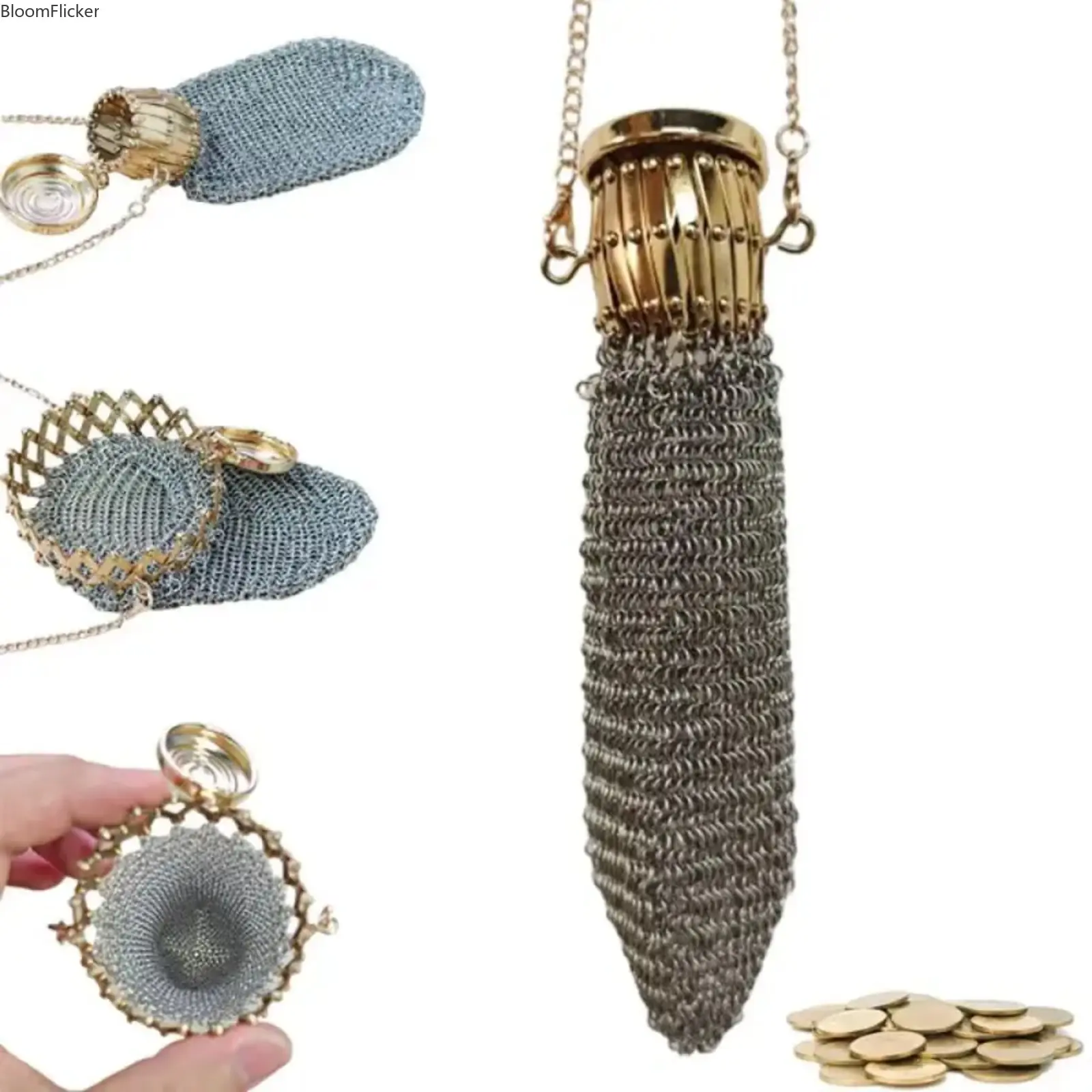 Retro Antique-Style Coin Purse, Sturdy Handmade Vintage Coin Storage Wallet, Classic Pocket Accessory For Daily Carry, Coin Collector Displays, Vintage Outfits & Nostalgic Unique Gifts