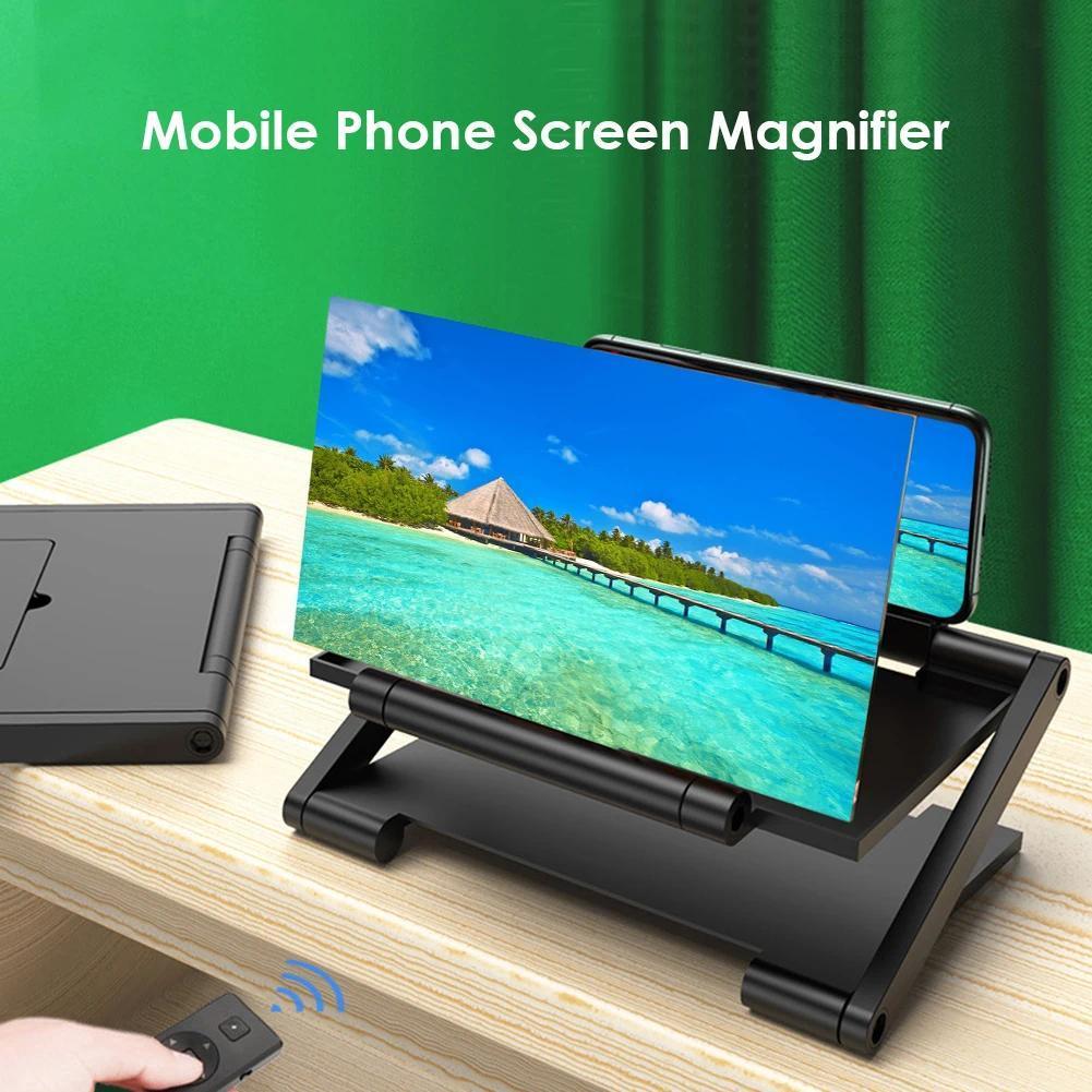 3D HD Phone Screen Amplifier Folding Mobile Phones Magnifying Glass Stand Video Amplifier Bracket Enlarge Eye Protector