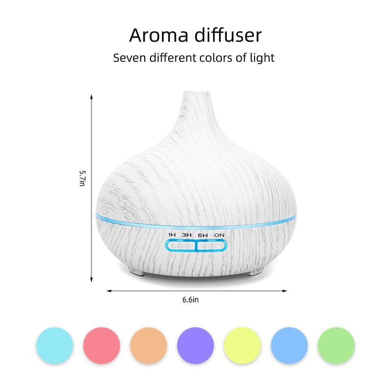 Essential Oil Diffuser, 550ml Scent Diffuser with waterless auto Off and Timer Functions, Mist humidifier with Lighting, eco-Friendly Materials, Perfect for Office and Home. Essential Oil Diffuser, 550ml Scent Diffuser with waterless auto Off and Timer Functions, Mist humidifier with Lighting, eco-Friendly Materials, Perfect for Office and Home.