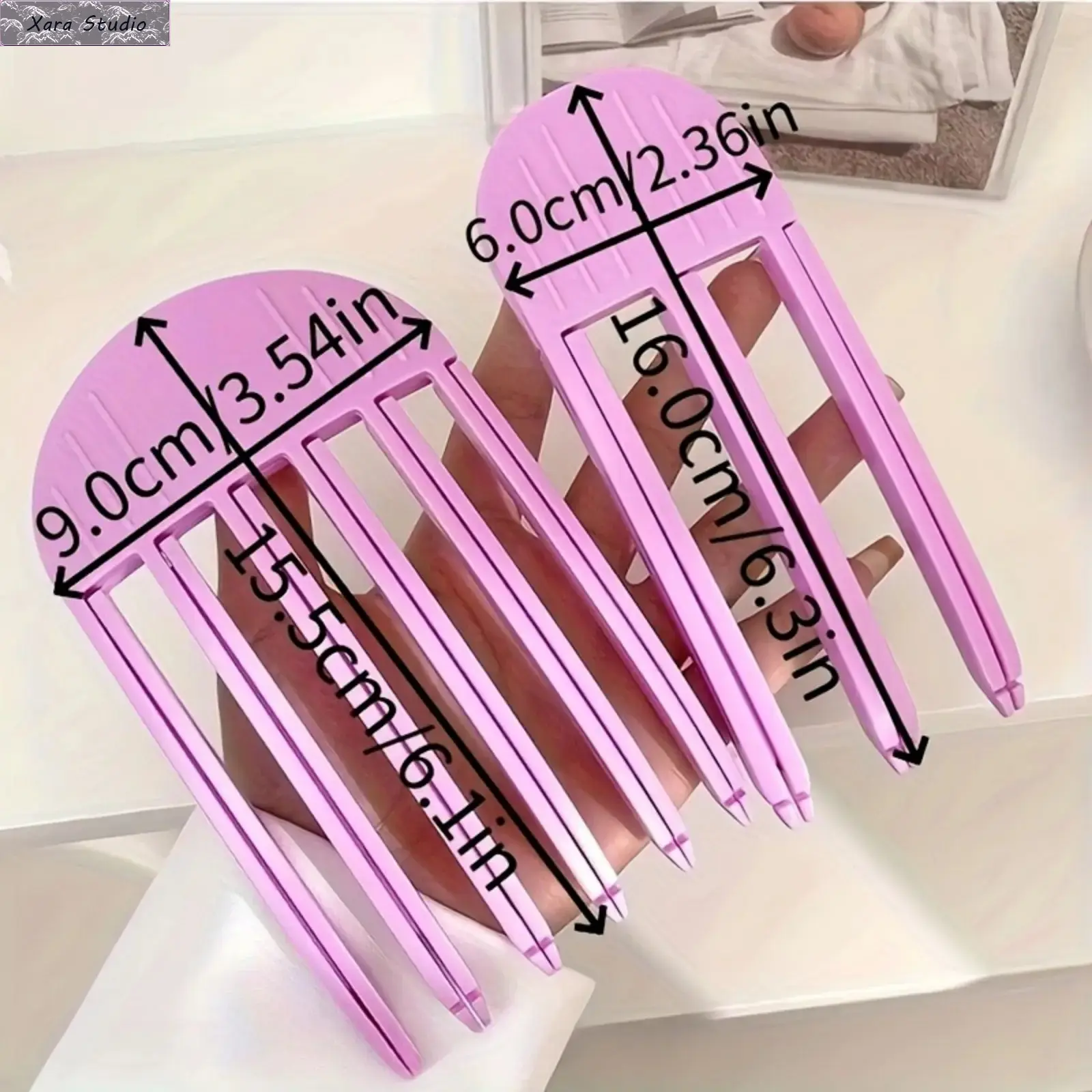 2PCS Hair Volume Root Clips for Women – No-Crease Bangs Lift Styling Clips, Lightweight Fluffy Hair Root Volumizer for Instant Volume, Easy Use Hair Styling Tool for All Hair Types, Daily Hair Styling, Blowout & Salon-Style Look at Home