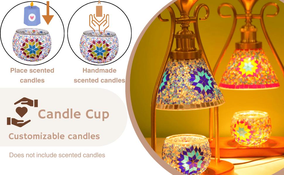 Handmade Turkish Table Lamp - Adjustable Dimmable Light with Warm Glow Bohemian Vintage Decor - Metal & Wood Construction - Perfect Companion for Aromatherapy for Living Room Bedroom Office - Unique Design