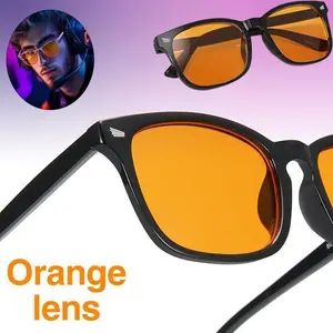 2026 Blue-light Blocking Gaming Glasses--Lightweight Eyeglasses for Men&Women with Orange Lens-Daily Use