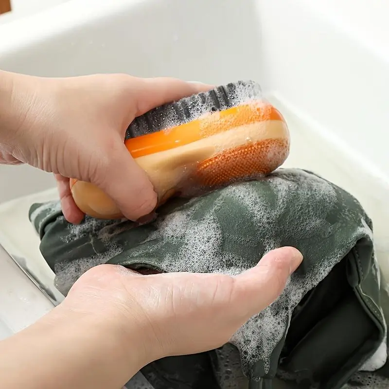 Double-Sided Washing Brush, Suitable for Home And Shoe Cleaning, Non-Damaging to Clothes, Double-Sided Brush Design, Easy to Use, Perfect for Laundry And Shoe Care