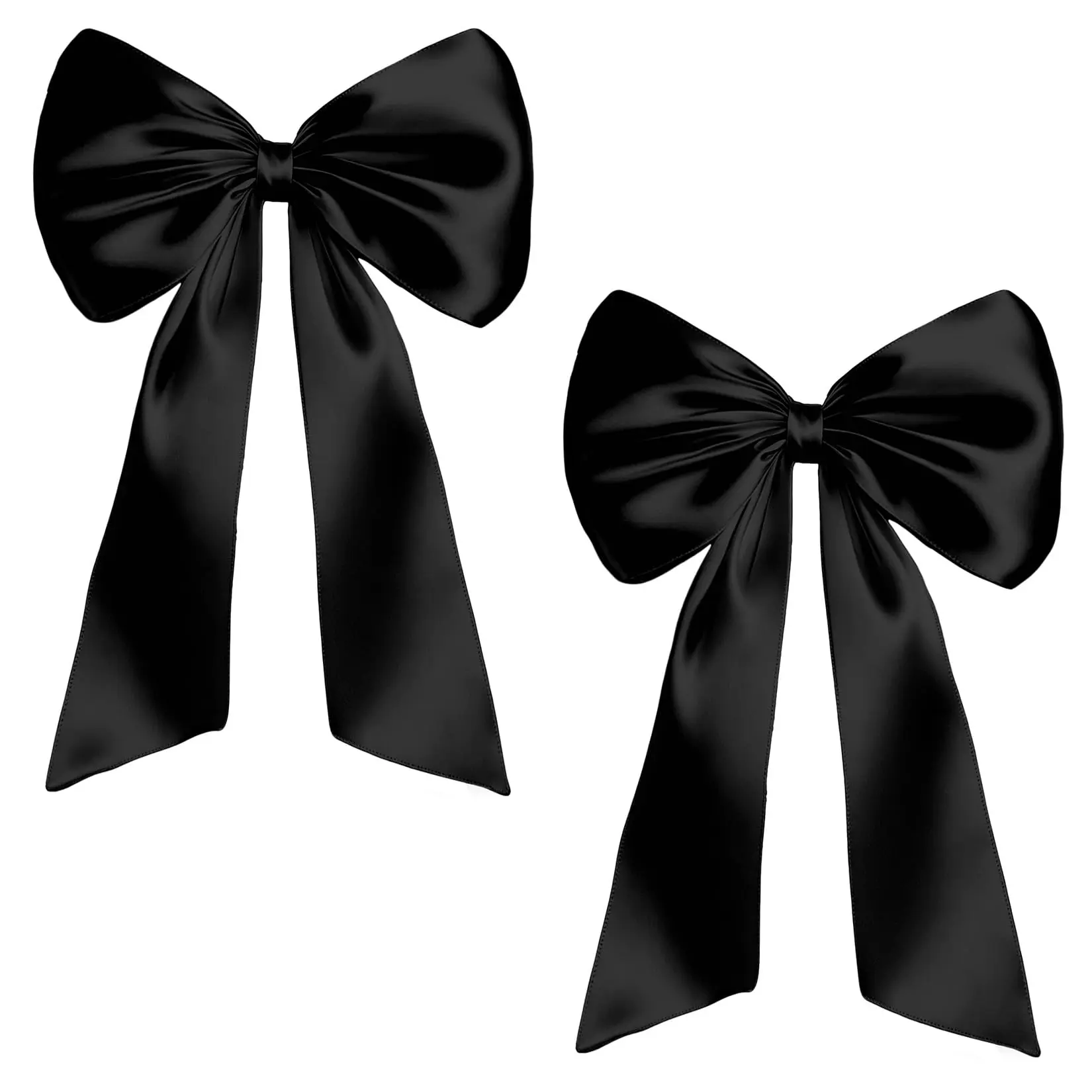 40×24 Inch Oversized Satin Wall Bows, Reusable Pre Made Decor Bows for Coquette Bedroom Nursery Wedding Party Home Decor