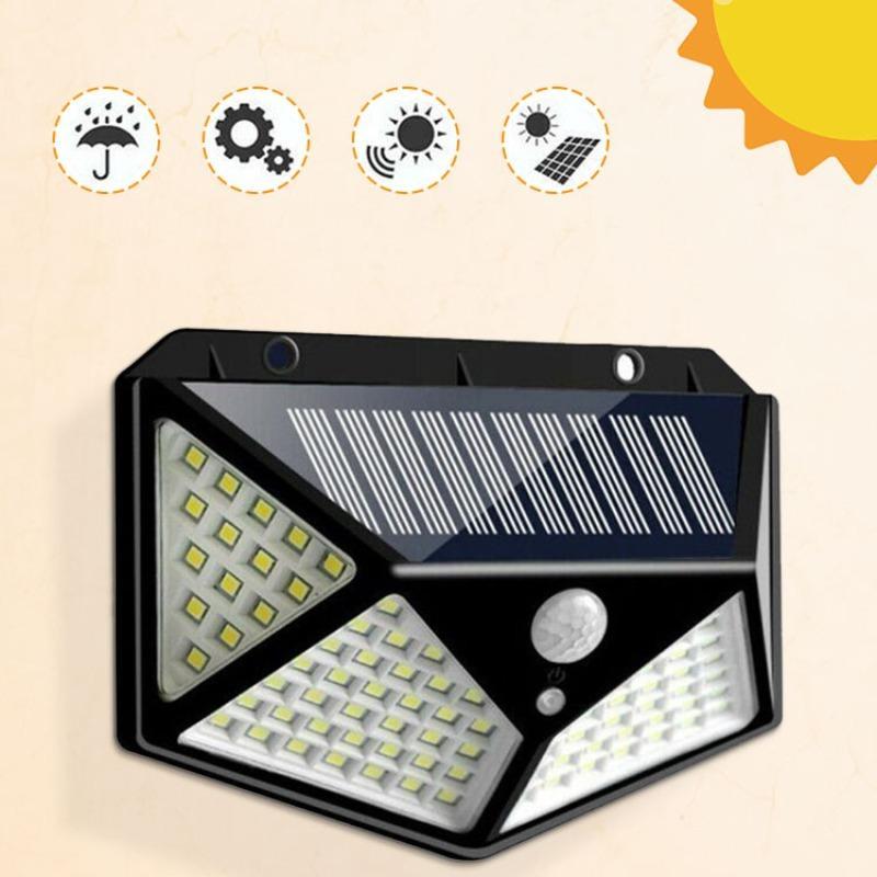 Solar Powered Wall Mounted Light, Outdoor Solar Wall Lamp, Waterproof LED Wall Sconce, Wall Lamp Exterior Light Fixture For Garden Yard Decoration