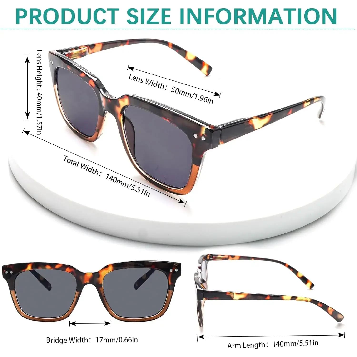 SUNDAY MIRTH 3 Pack Progressive Multifocus Reading Sunglasses for Women Men Protection Trifocal Sun Reading Glasses UV400 Readers