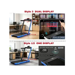 2-in-1 treadmill, 7.5 mph foldable walking pad, equipped with a smart app and remote control, Bluetooth LED display, compact treadmill suitable for small spaces, foldable portable under-desk treadmill, ideal for home offices