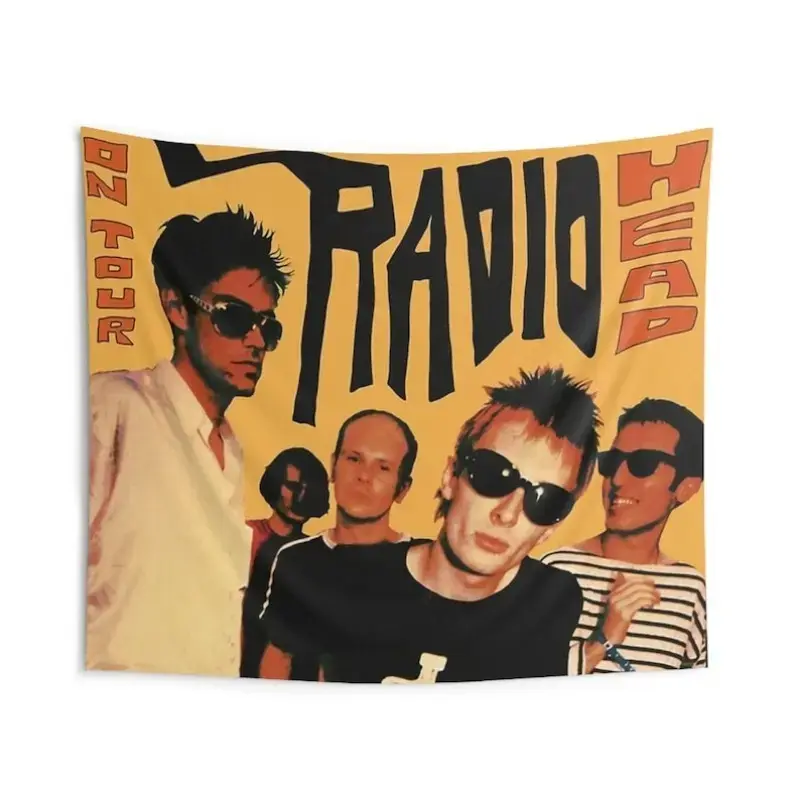 Vintage Band On Tour 1994 Indoor Wall Decorative Tapestry Tapestries | Vintage Band On Tour 1994 Tapestry Decoration Linen