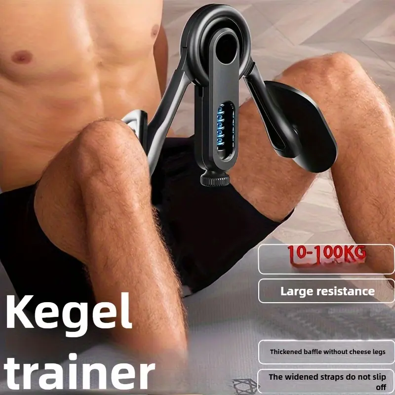 PC Kegel Trainer - Leg and Pelvic Floor Muscle Trainer with Non Slip Grip, Suitable for Core, Thigh, and Hip Training, Suitable for Gym, Home, Travel, Portable Ideal Male Female Fitness Men Accessory